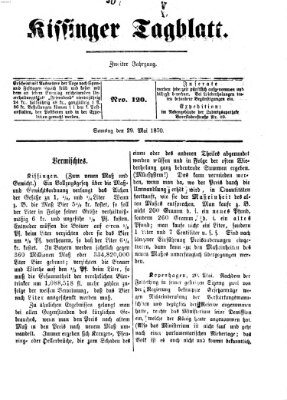 Kissinger Tagblatt Sonntag 29. Mai 1870