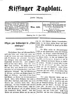 Kissinger Tagblatt Samstag 11. Juni 1870