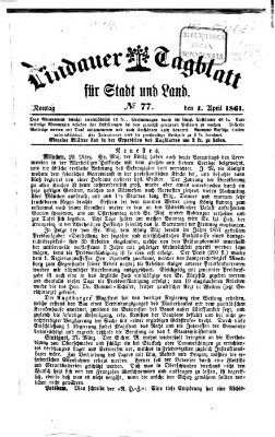 Lindauer Tagblatt für Stadt und Land Montag 1. April 1861