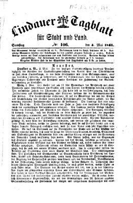 Lindauer Tagblatt für Stadt und Land Samstag 4. Mai 1861