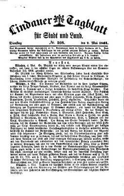 Lindauer Tagblatt für Stadt und Land Dienstag 7. Mai 1861