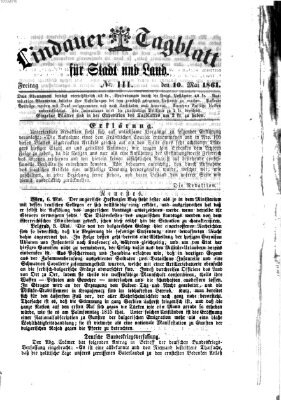 Lindauer Tagblatt für Stadt und Land Freitag 10. Mai 1861