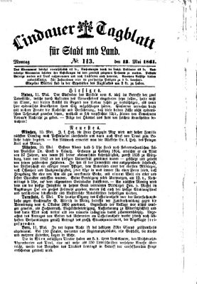 Lindauer Tagblatt für Stadt und Land Montag 13. Mai 1861