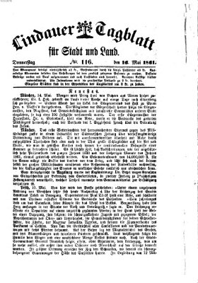 Lindauer Tagblatt für Stadt und Land Donnerstag 16. Mai 1861