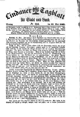 Lindauer Tagblatt für Stadt und Land Montag 27. Mai 1861