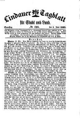 Lindauer Tagblatt für Stadt und Land Samstag 1. Juni 1861