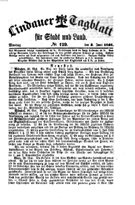 Lindauer Tagblatt für Stadt und Land Montag 3. Juni 1861