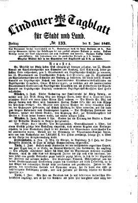 Lindauer Tagblatt für Stadt und Land Freitag 7. Juni 1861