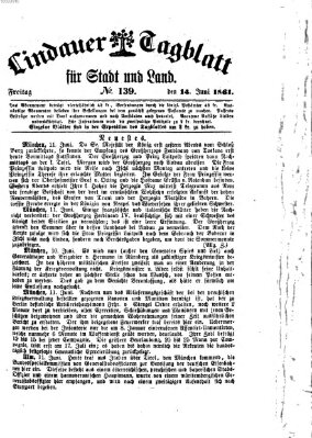 Lindauer Tagblatt für Stadt und Land Freitag 14. Juni 1861