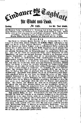 Lindauer Tagblatt für Stadt und Land Freitag 21. Juni 1861