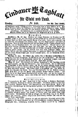 Lindauer Tagblatt für Stadt und Land Dienstag 25. Juni 1861