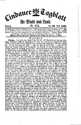 Lindauer Tagblatt für Stadt und Land Freitag 26. Juli 1861