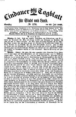 Lindauer Tagblatt für Stadt und Land Samstag 27. Juli 1861