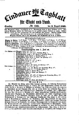 Lindauer Tagblatt für Stadt und Land Samstag 3. August 1861