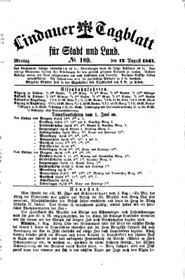 Lindauer Tagblatt für Stadt und Land Montag 12. August 1861