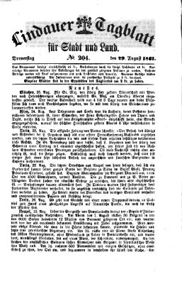 Lindauer Tagblatt für Stadt und Land Donnerstag 29. August 1861