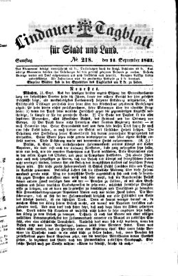 Lindauer Tagblatt für Stadt und Land Samstag 14. September 1861