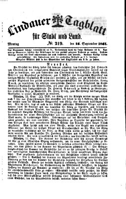 Lindauer Tagblatt für Stadt und Land Montag 16. September 1861