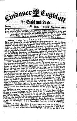 Lindauer Tagblatt für Stadt und Land Freitag 20. September 1861