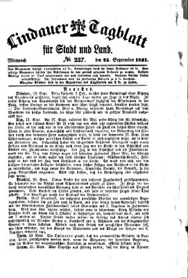 Lindauer Tagblatt für Stadt und Land Mittwoch 25. September 1861