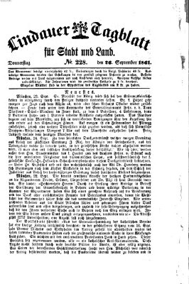 Lindauer Tagblatt für Stadt und Land Donnerstag 26. September 1861