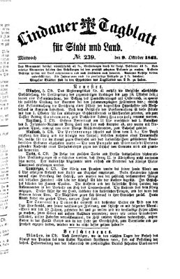 Lindauer Tagblatt für Stadt und Land Mittwoch 9. Oktober 1861