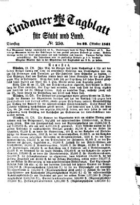 Lindauer Tagblatt für Stadt und Land Dienstag 22. Oktober 1861