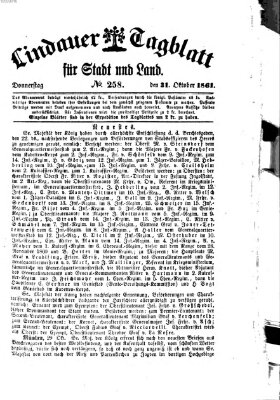 Lindauer Tagblatt für Stadt und Land Donnerstag 31. Oktober 1861