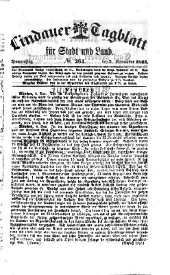 Lindauer Tagblatt für Stadt und Land Donnerstag 7. November 1861