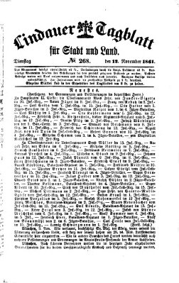 Lindauer Tagblatt für Stadt und Land Dienstag 12. November 1861