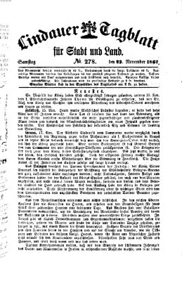 Lindauer Tagblatt für Stadt und Land Samstag 23. November 1861