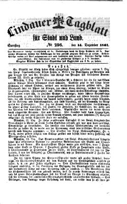 Lindauer Tagblatt für Stadt und Land Samstag 14. Dezember 1861