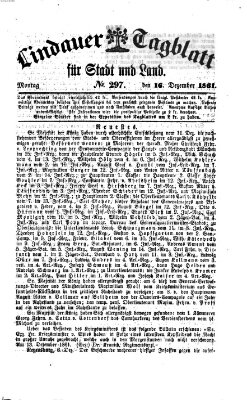 Lindauer Tagblatt für Stadt und Land Montag 16. Dezember 1861