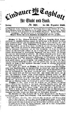 Lindauer Tagblatt für Stadt und Land Freitag 20. Dezember 1861