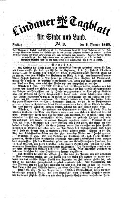 Lindauer Tagblatt für Stadt und Land Freitag 3. Januar 1862