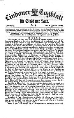 Lindauer Tagblatt für Stadt und Land Donnerstag 9. Januar 1862