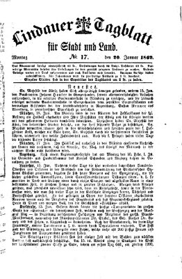 Lindauer Tagblatt für Stadt und Land Montag 20. Januar 1862