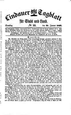 Lindauer Tagblatt für Stadt und Land Samstag 25. Januar 1862