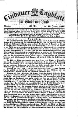 Lindauer Tagblatt für Stadt und Land Montag 27. Januar 1862