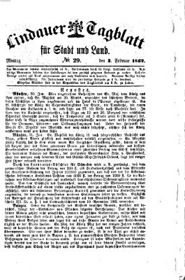 Lindauer Tagblatt für Stadt und Land Montag 3. Februar 1862