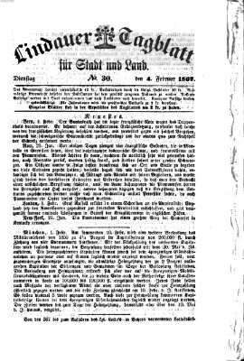 Lindauer Tagblatt für Stadt und Land Dienstag 4. Februar 1862