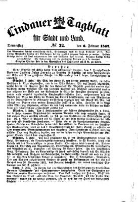 Lindauer Tagblatt für Stadt und Land Donnerstag 6. Februar 1862