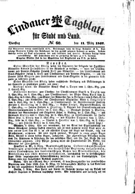 Lindauer Tagblatt für Stadt und Land Dienstag 11. März 1862