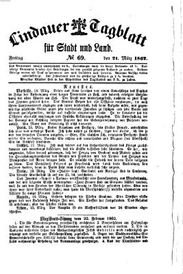 Lindauer Tagblatt für Stadt und Land Freitag 21. März 1862