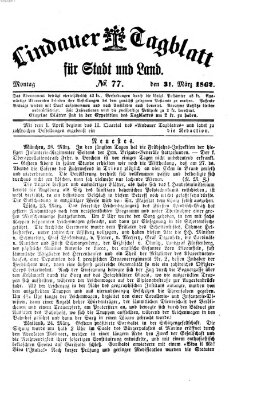 Lindauer Tagblatt für Stadt und Land Montag 31. März 1862