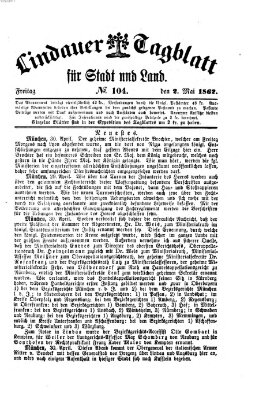 Lindauer Tagblatt für Stadt und Land Freitag 2. Mai 1862