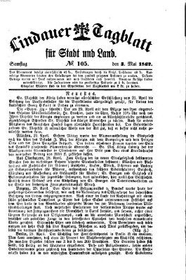 Lindauer Tagblatt für Stadt und Land Samstag 3. Mai 1862