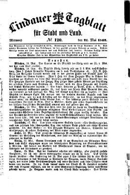 Lindauer Tagblatt für Stadt und Land Mittwoch 21. Mai 1862