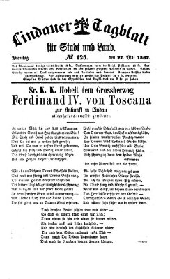 Lindauer Tagblatt für Stadt und Land Dienstag 27. Mai 1862