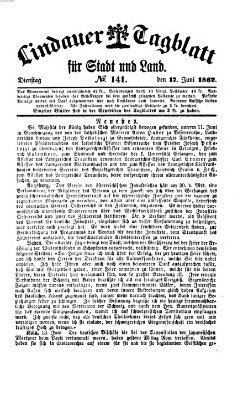 Lindauer Tagblatt für Stadt und Land Dienstag 17. Juni 1862